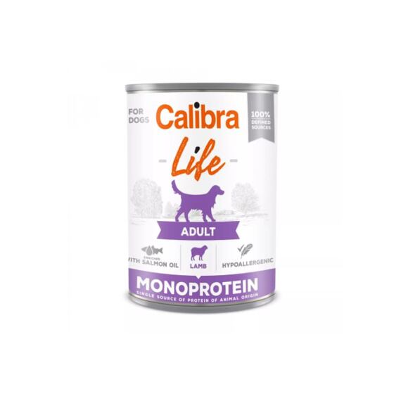 Calibra Dog Life konzerva Adult Lamb 400g