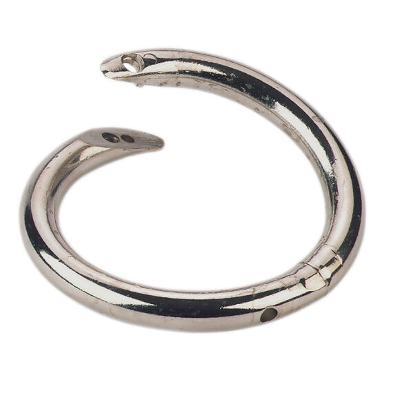 Kruh nosní, poniklovaný, s šroubovací pojistkou, otočný, _ 57 mm