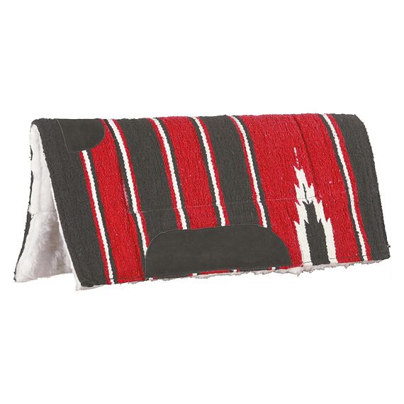 Westernová deka pod sedlo LproWest Kearney, červená ,vel. 26" x 26"