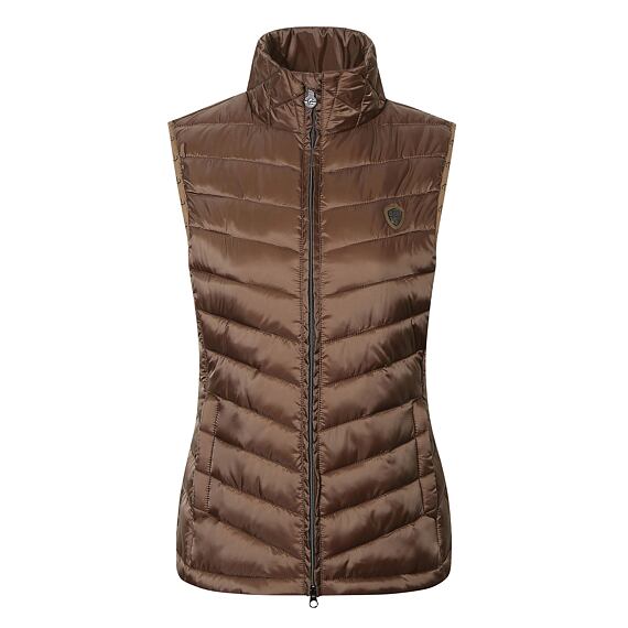 Prošívaná vesta Covalliero A/W 2021 cappuccino