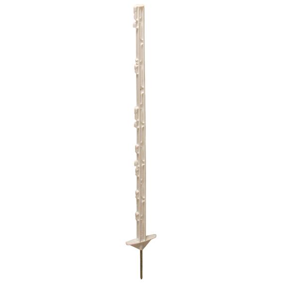 Plastový sloupek VARIO dvojitý nášlap/jednoduchý hrot/bílá/105 cm