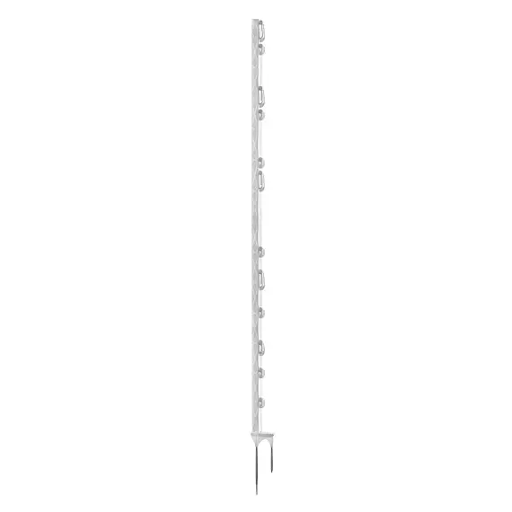 Plastový sloupek Titan jednoduchý nášlap/dvojitý hrot/bílá/157cm