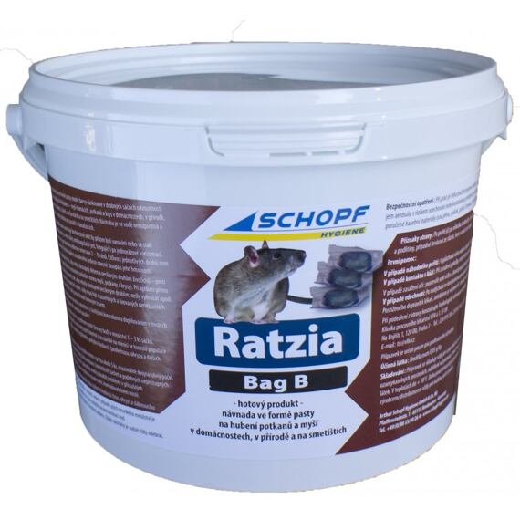 Deratizační nástraha Ratzia Bag-B ve formě pasty 1,5 kg