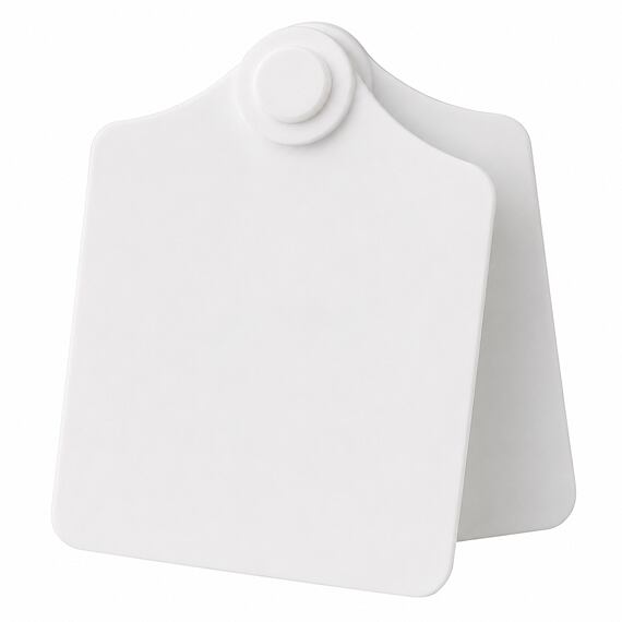 Ušní známky Primaflex bez popisu, bílá, vel. 2, 25 ks/bal