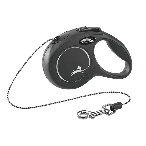 Vodítko Flexi Classic Rope pro psy, vel. XS, délka 3m, max. 8 kg, černé