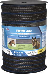 RFM vyztužená páska 40 mm, 10 vodičů, role 200 m - hnědá