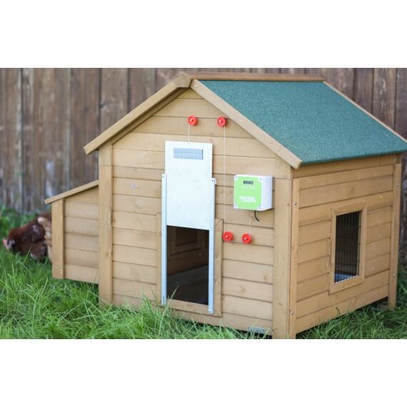 Automatická dvířka ke kurníku, kompletní set s dvířky 220x330mm