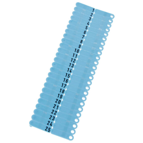 Ušní známky Twintag bez popisu modré 50ks/bal