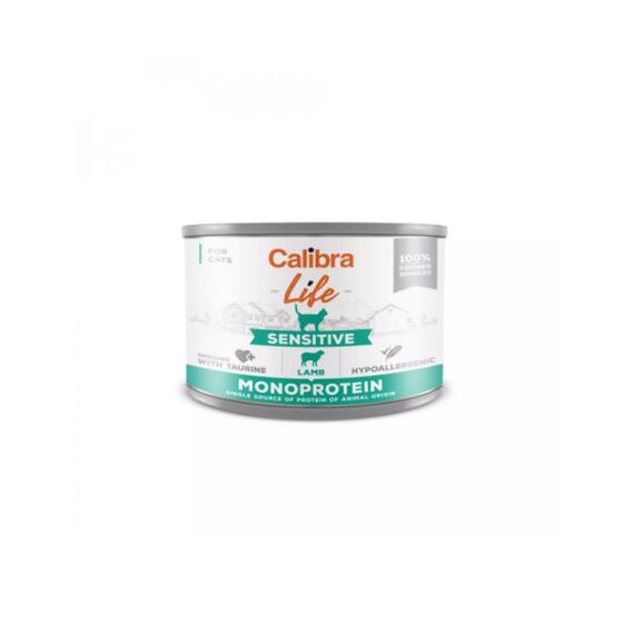 Calibra Cat Life konzerva Sensitive Lamb 200g