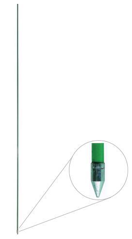 Sklolaminátová tyč 120 cm s kovovým hrotem