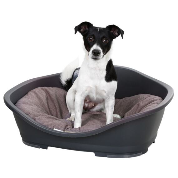 Plastový pelech pro psy, šedý