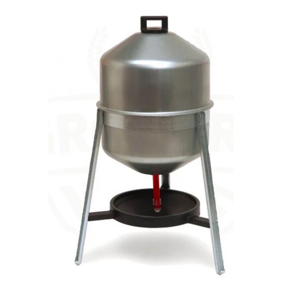 Barelová kovová napáječka NEW GIOVE pro drůbež 30l, pozink.