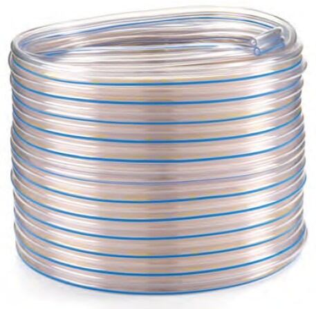 Plastová transparentní mléčná hadice dvojitá, o 7 x 13 mm - 1m