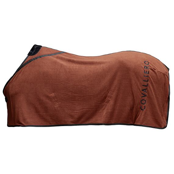Fleecová deka Covalliero A/W 2025 cihlová