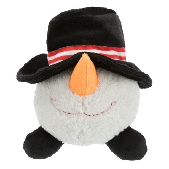 Vánoční hračka pes Míček Sněhulák plyš 18-29cm
