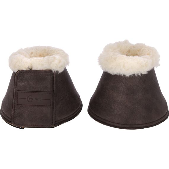 Zvony na kopyta s kožíškem Pelisa, hnědá