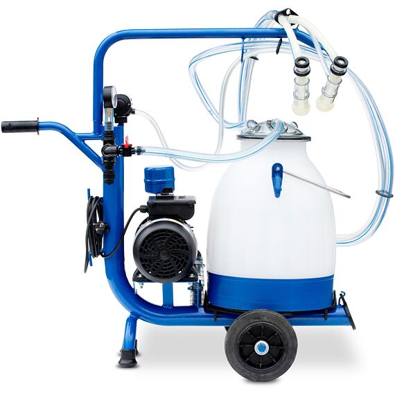 Mobilní dojící zařízení pro ovce s vozíkem a vývěvou 170 L/min