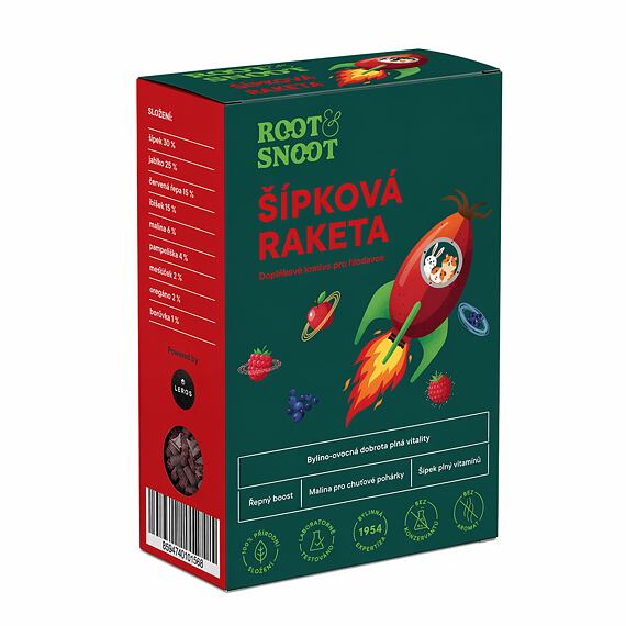 Root & Snoot Šípková raketa pro hlodavce granule 200g