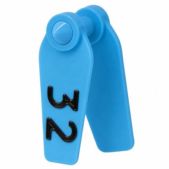 Ušní známky Primaflex s popisem 25 ks, modrá, vel. 0