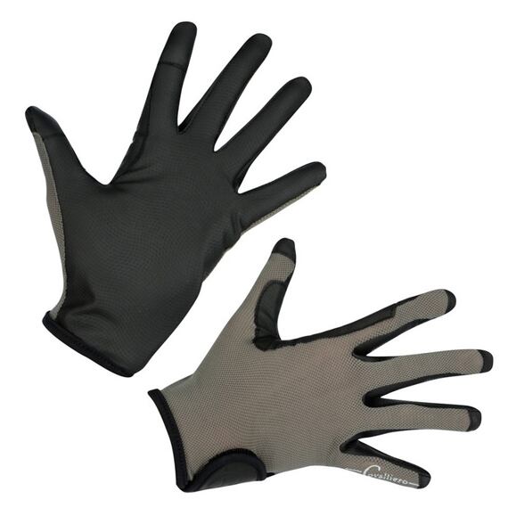 Jezdecké rukavice Covalliero Elina šedá