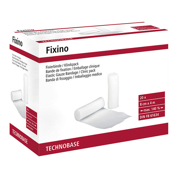 Obvaz fixační Fixino 8cm/4m, 20ks/bal