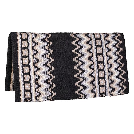 Navajo přehoz přes deku LproWest Sparkling, černá