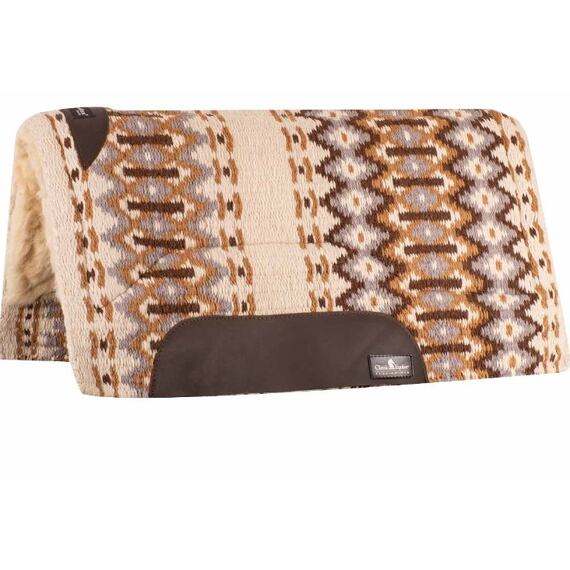 Westernová deka pod sedlo Classic Equine SensorFlex Wool 32x34, krémová
