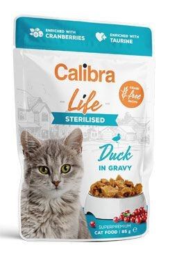 Calibra Cat Life Sterilised Duck in gravy kapsička pro kočky 85g
