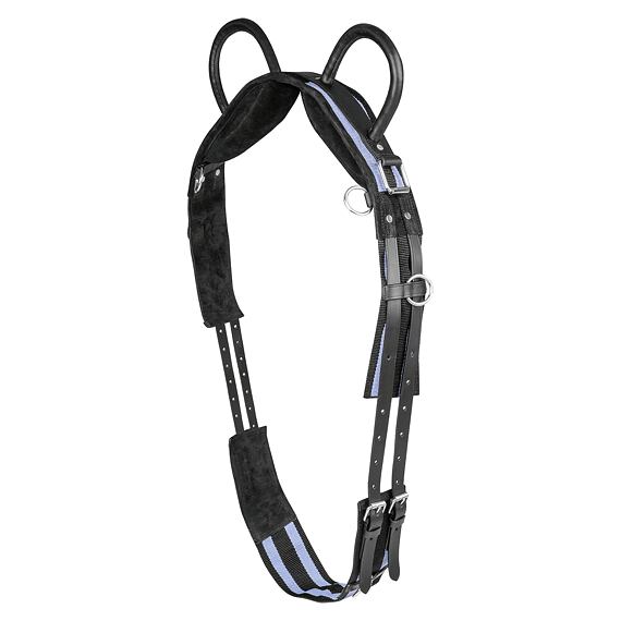 Lonžovací madla WALDHAUSEN, černá/šedá, vel. Full