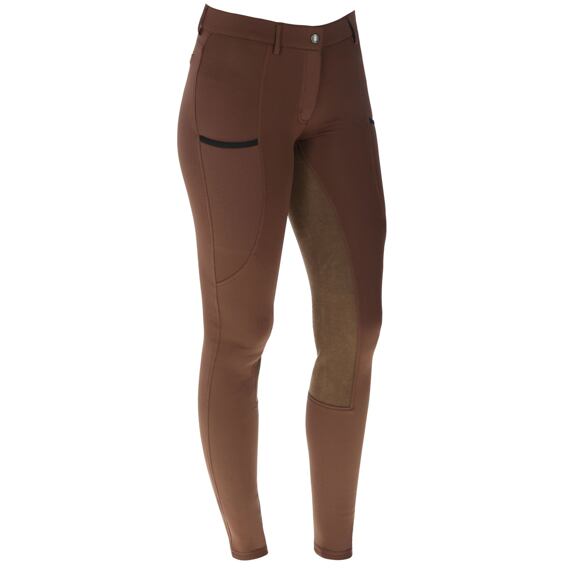 Dámské jezdecké rajtky s koženým sedem Covalliero A/W 2023, hnědá