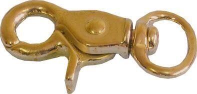 Karabina mosazná háčková s obrtlíkem