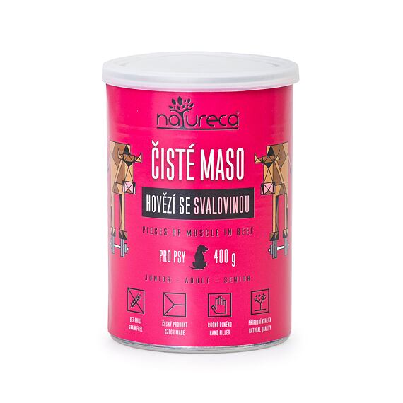 NATURECA konz. hovězí se svalovinou pro psy 400g