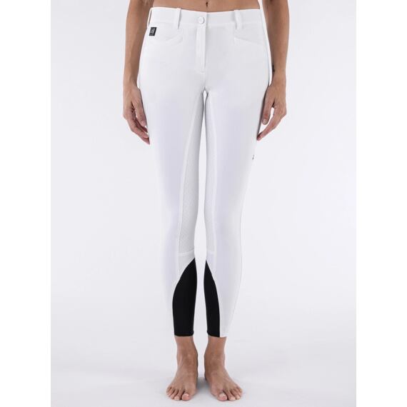 Dámské rajtky s gripem EQUILINE Cedar, bílá