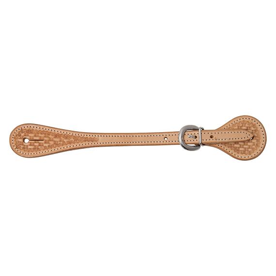 Westernové řemínky na ostruhy LproWest, barva. natur