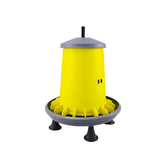 Krmítko ARCUS GYRO s víkem, objem 9 l s nožkami, žluté