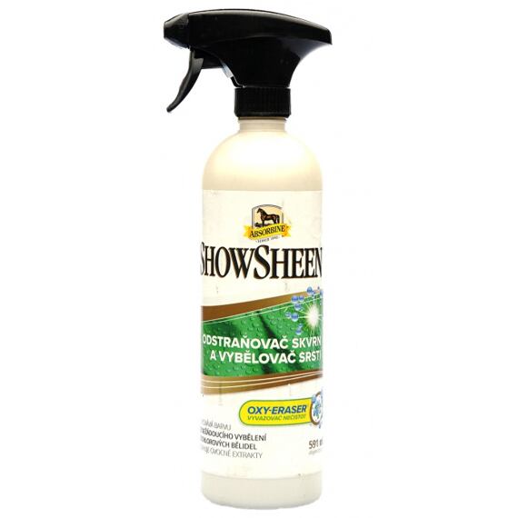 Odstraňovač skvrn a vybělovač srsti Absorbine ShowSheen bez chlóru, 591 ml