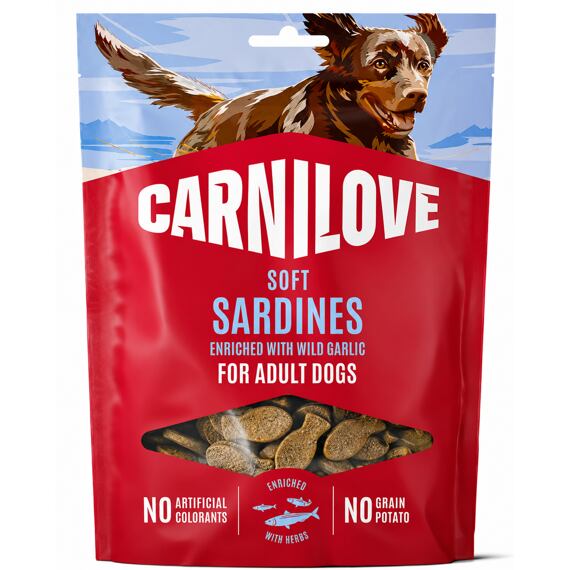 Carnilove Dog Soft Snack Sardines+Wild garlic 200g