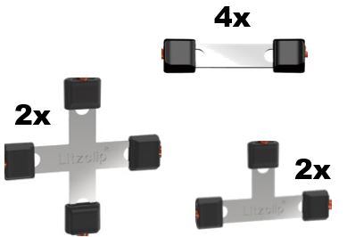 Sada k opravě ohradníkových sítí Litzclip® nerez. 8ks/bal