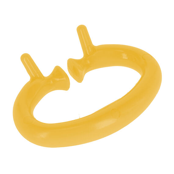 Kruh proti sání pro mladý dobytek a skot Müller žlutý střední 2ks/bal