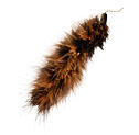 Vábnička pro kočky s peříčky XXL, hnědá