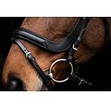 Uzdečka kožená Covalliero Anatomic, černá