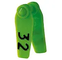 Ušní známky Primaflex s popisem 25 ks, zelená, vel. 0