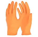Jednorázové nitrilové rukavice X-Grip 240 mm, 50 ks/bal, oranžové