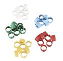 Kroužek zámkový na slepice 12mm, 100ks/bal - mix 5 barev