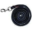 Vodítko Hippo s klasickou karabinou 200cm, Černá / šedá