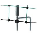 Síť pro drůbež PoultryNet Premium, vodivá, výška 122 cm, délka 50 m, dvojitý hrot, zelená