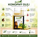 Konopný olej STIEFEL lisovaný za studena, 1 l