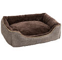 Pelíšek pro psy Samuel, hnědo/šedý