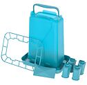 Obdélníkové krmítko pro drůbež 3,5l, plastové, Modrá