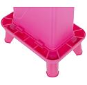 Obdélníkové krmítko pro drůbež 5,5l, plastové, Růžová